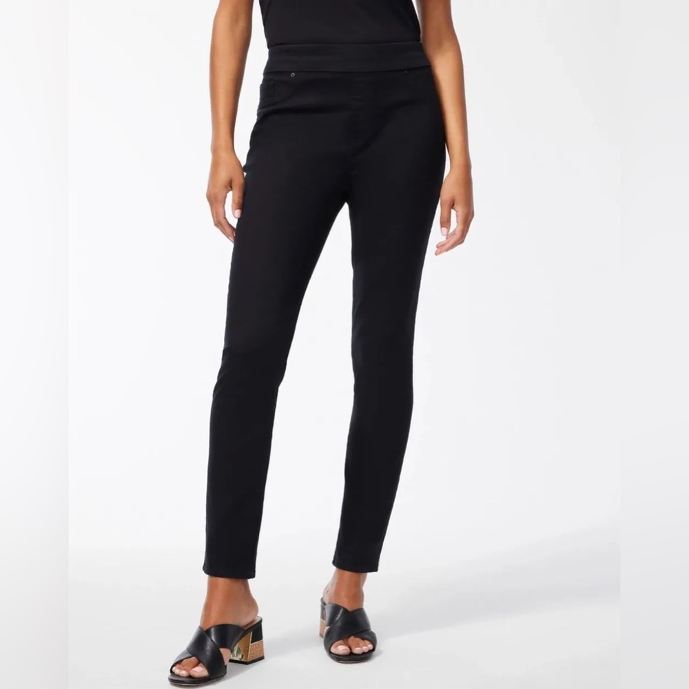 Chico's Black pull on legging split ankle size 20